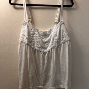 NWT Rewind White Lace Tank with adjustable straps